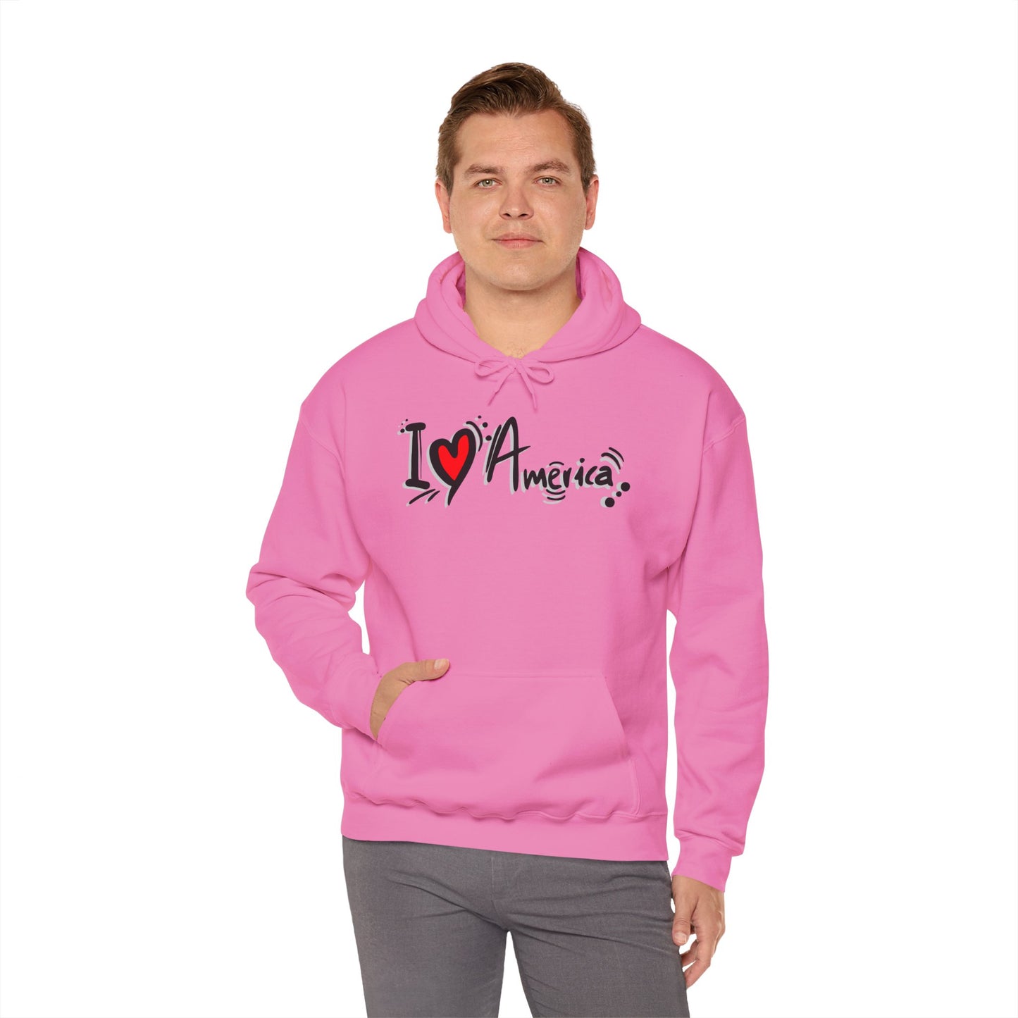 I Love America Unisex Hoodie Sweatshirt
