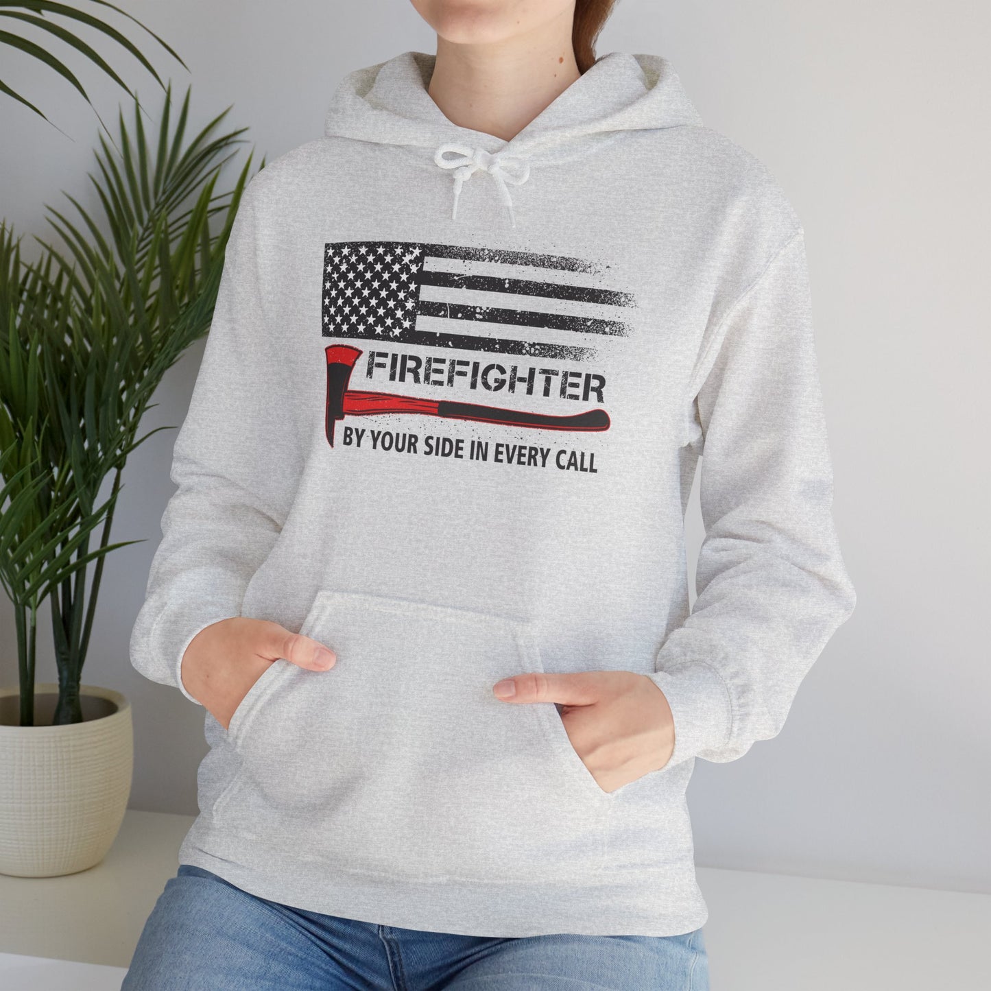 Firefighter Pride Hoodie – By Your Side in Every Call