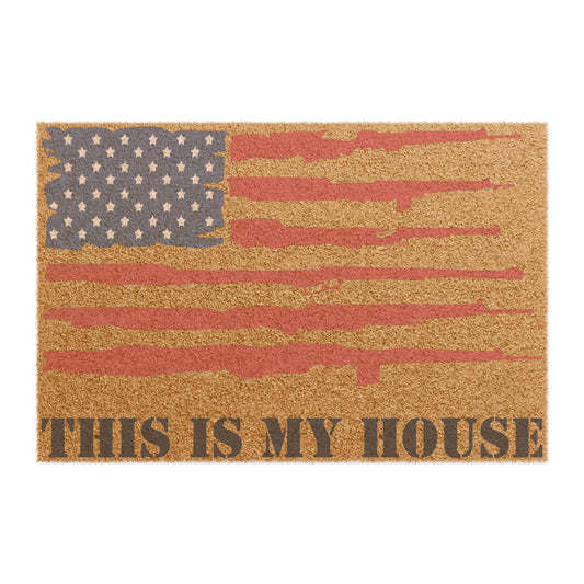This Is My House Patriotic Doormat