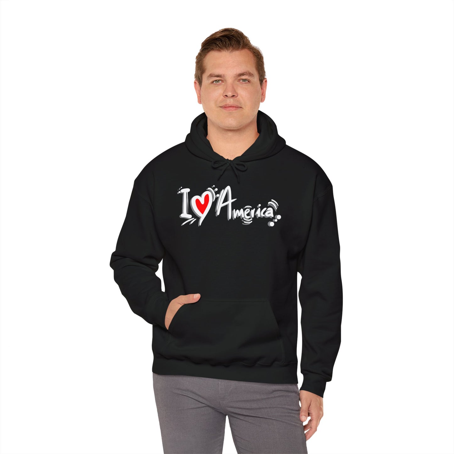 I Love America Unisex Hoodie Sweatshirt