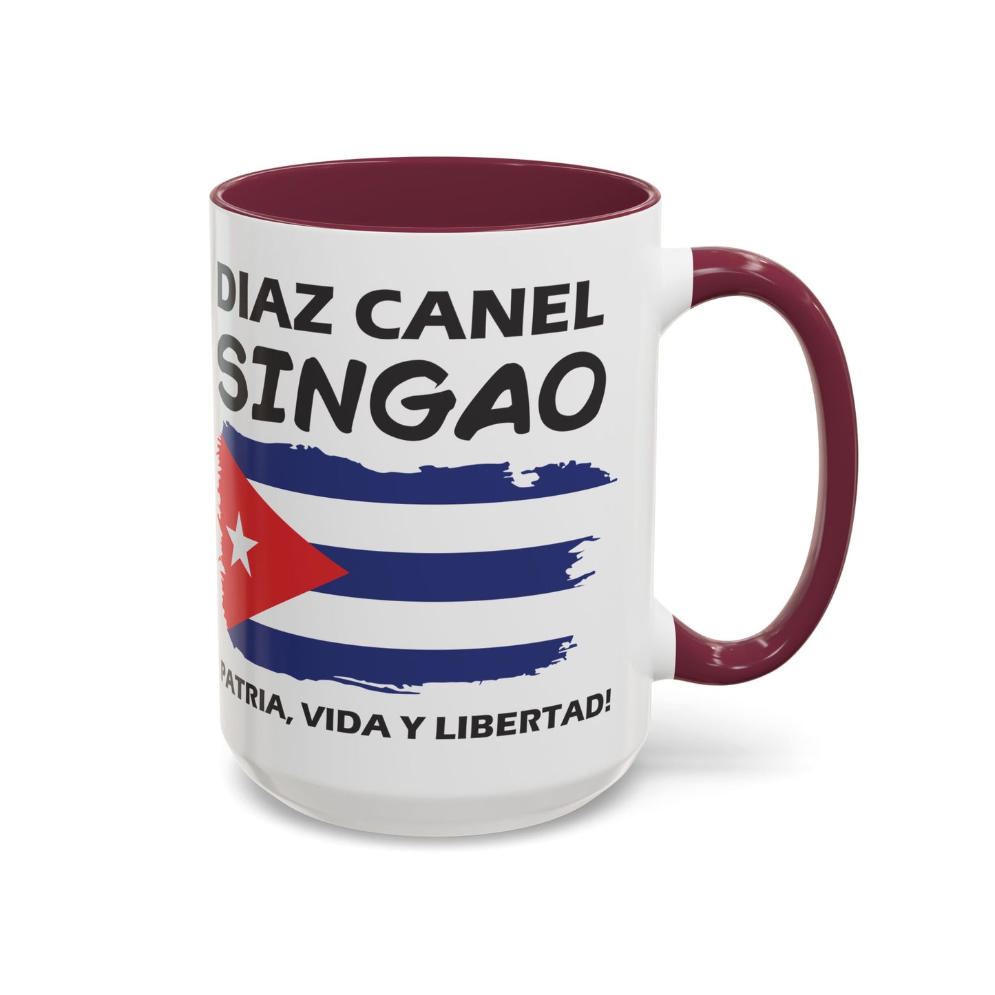Díaz-Canel Singao Patriótica Taza