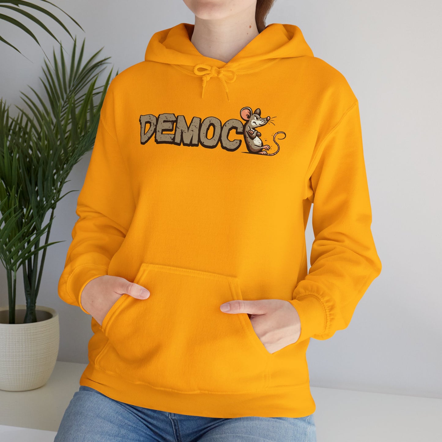 Democ-Rat Funny Political Hoodie