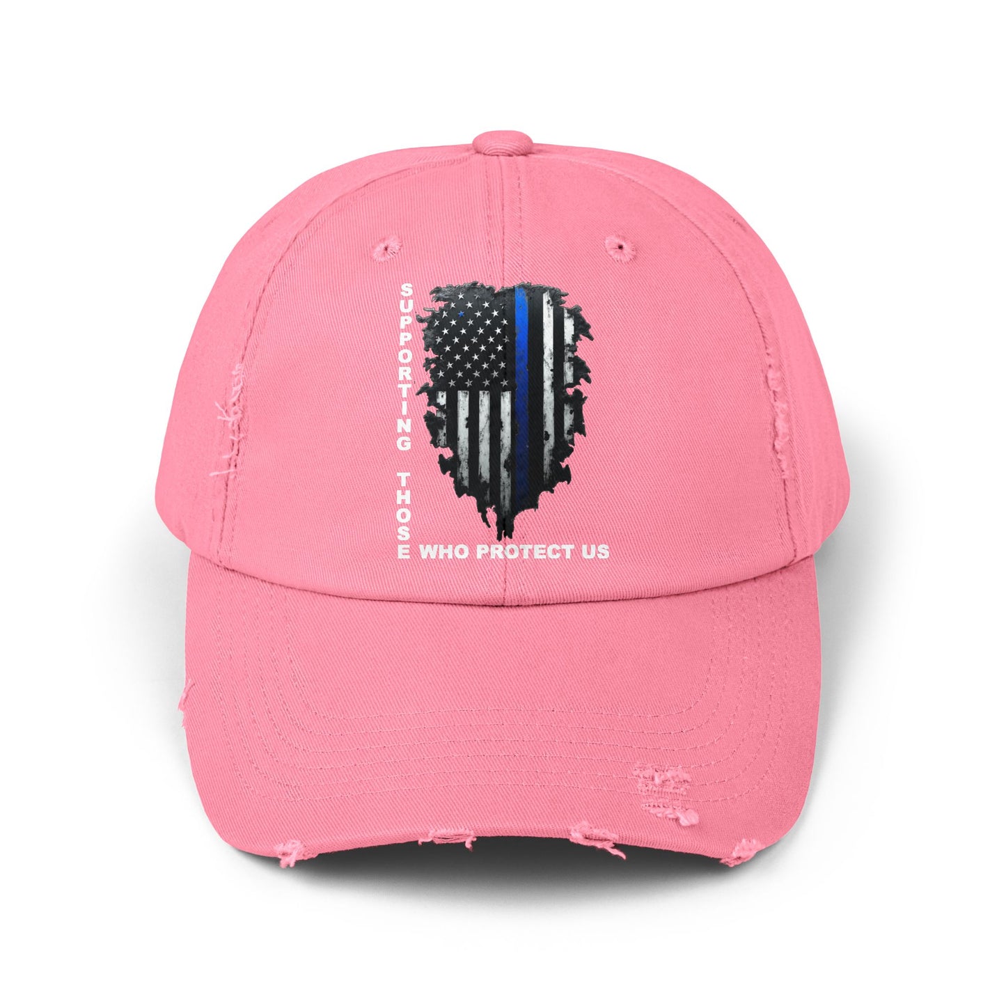 Supporting Those Who Protect Us Patriotic Printed Hat