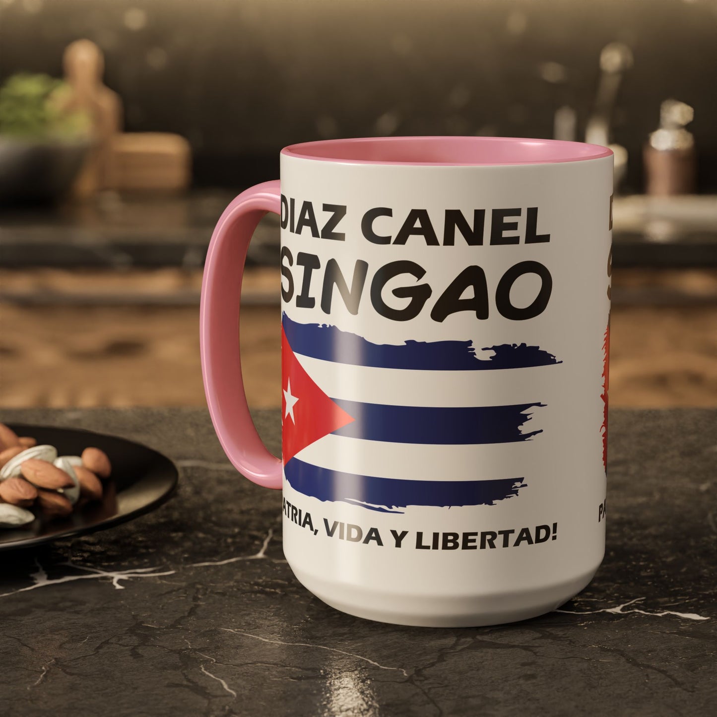 Díaz-Canel Singao Patriótica Taza