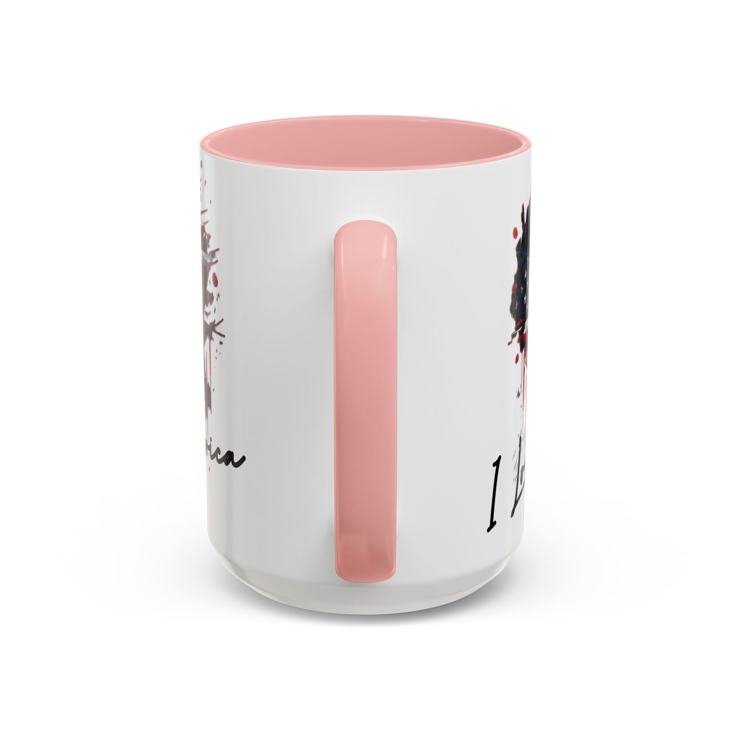 I Love America Heart Flag Coffee Mug