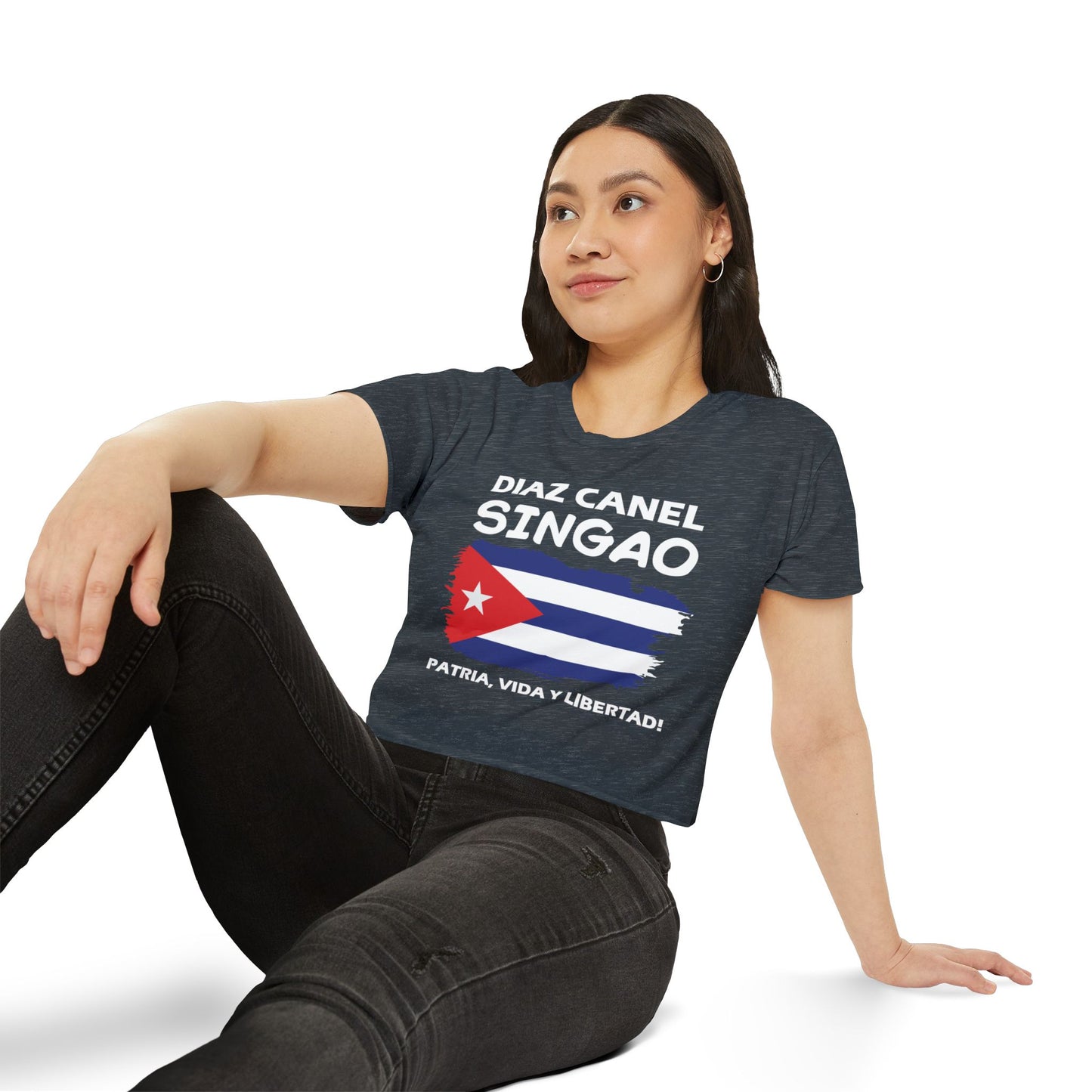 Díaz Canel Singao Patriótico Crop Top