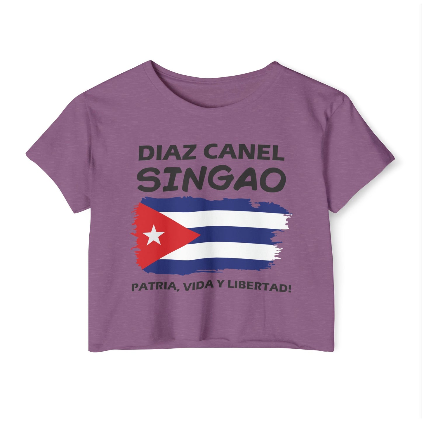 Díaz Canel Singao Patriótico Crop Top