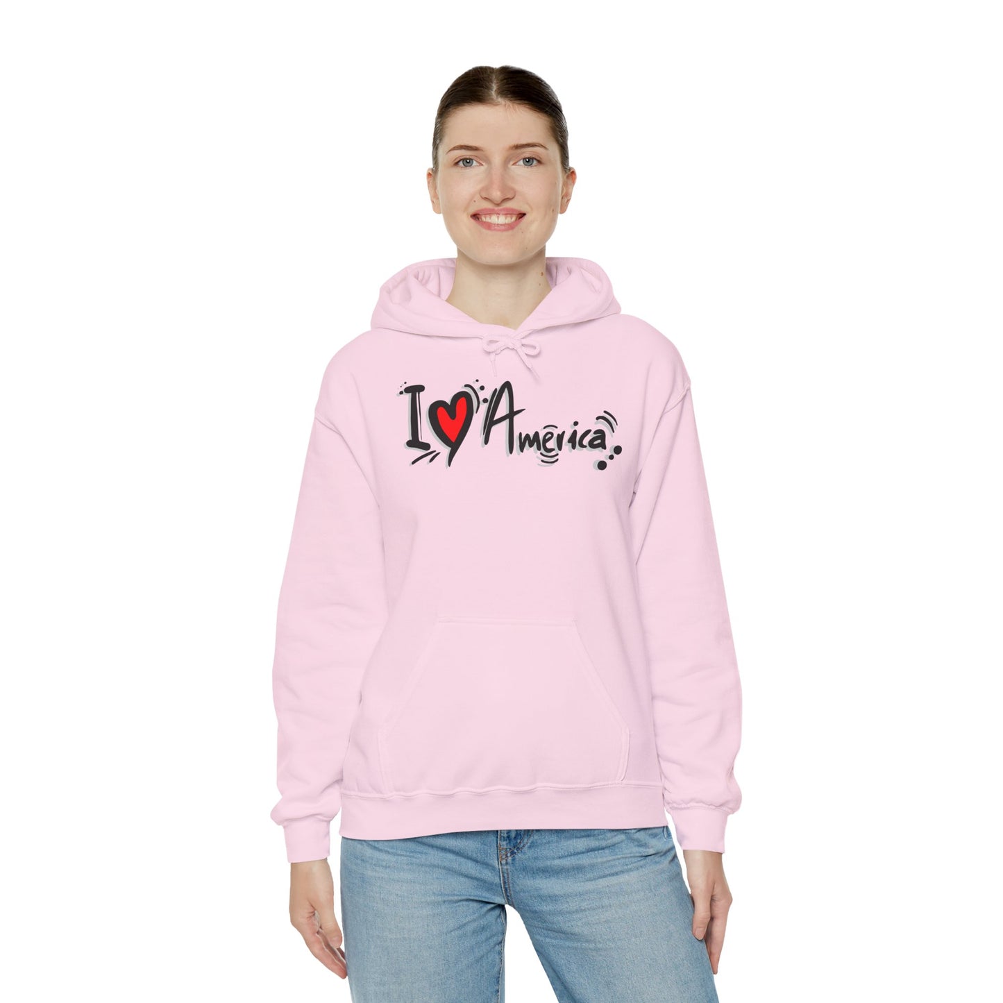 I Love America Unisex Hoodie Sweatshirt