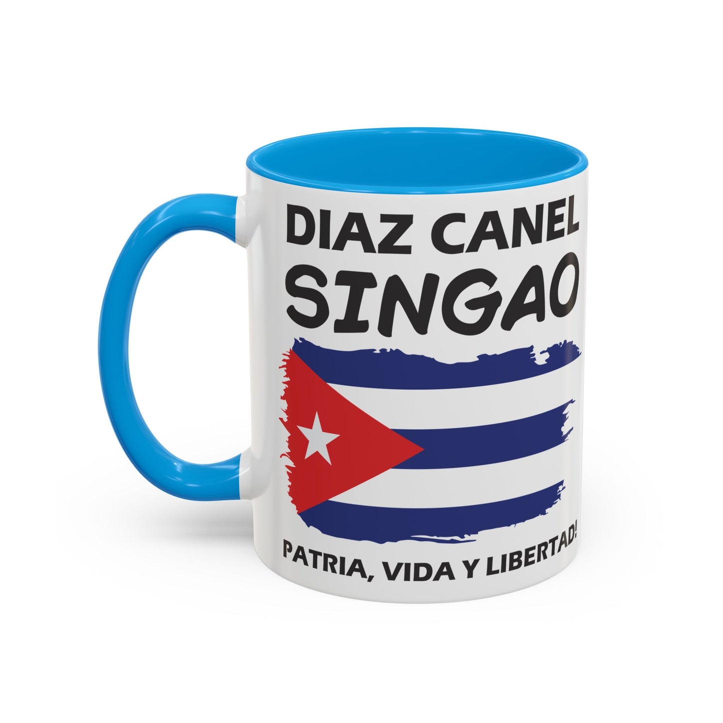 Díaz-Canel Singao Patriótica Taza