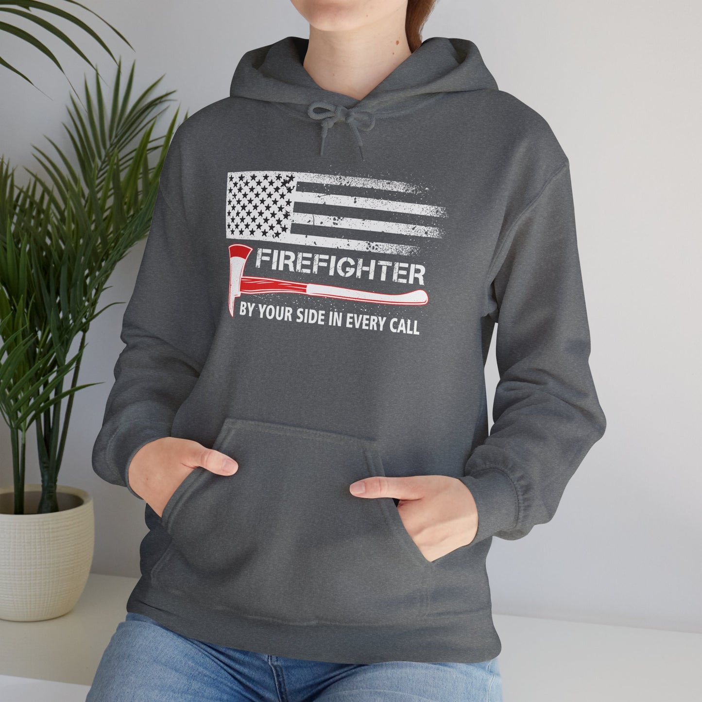 Firefighter Pride Hoodie – By Your Side in Every Call