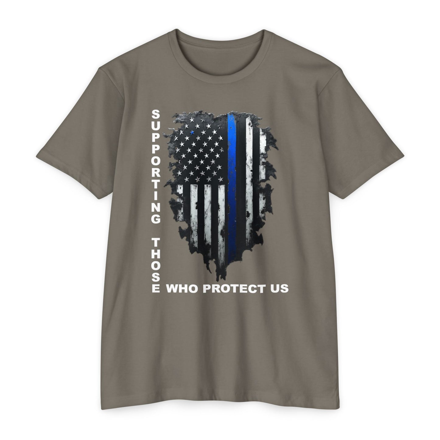 Supporting Those Who Protect Us Patriotic T-Shirt
