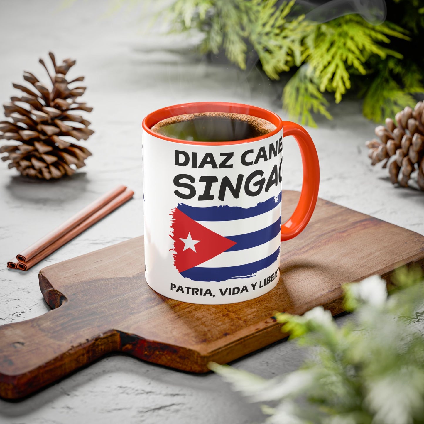Díaz-Canel Singao Patriótica Taza