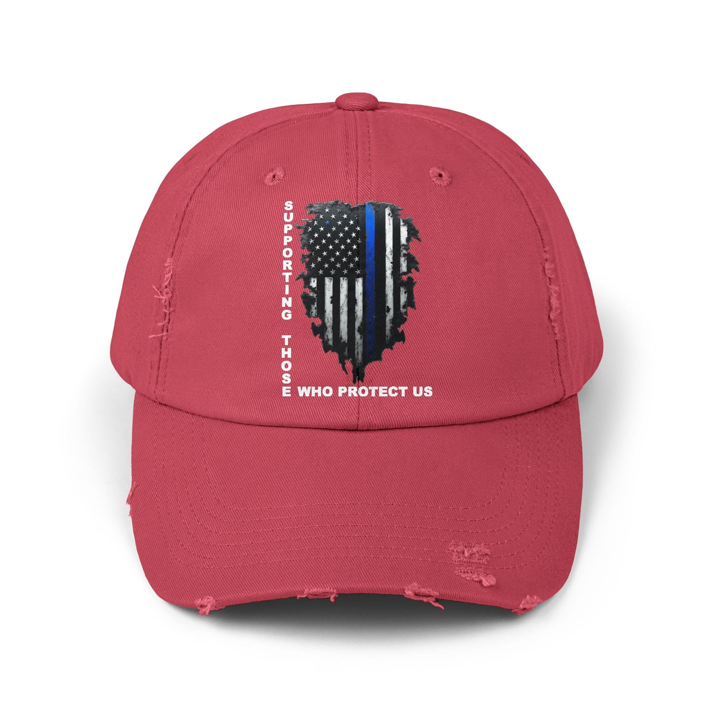 Supporting Those Who Protect Us Patriotic Printed Hat