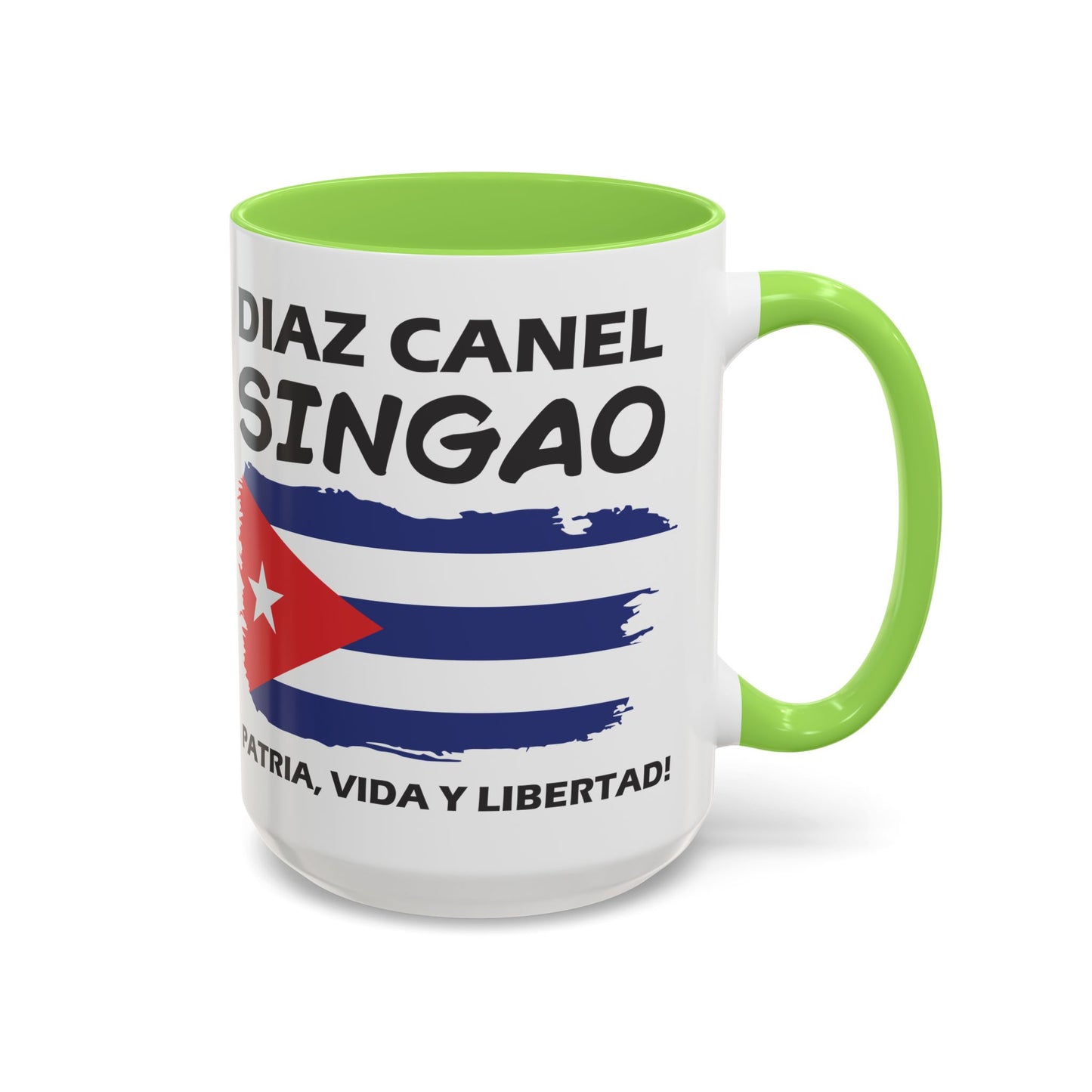 Díaz-Canel Singao Patriótica Taza