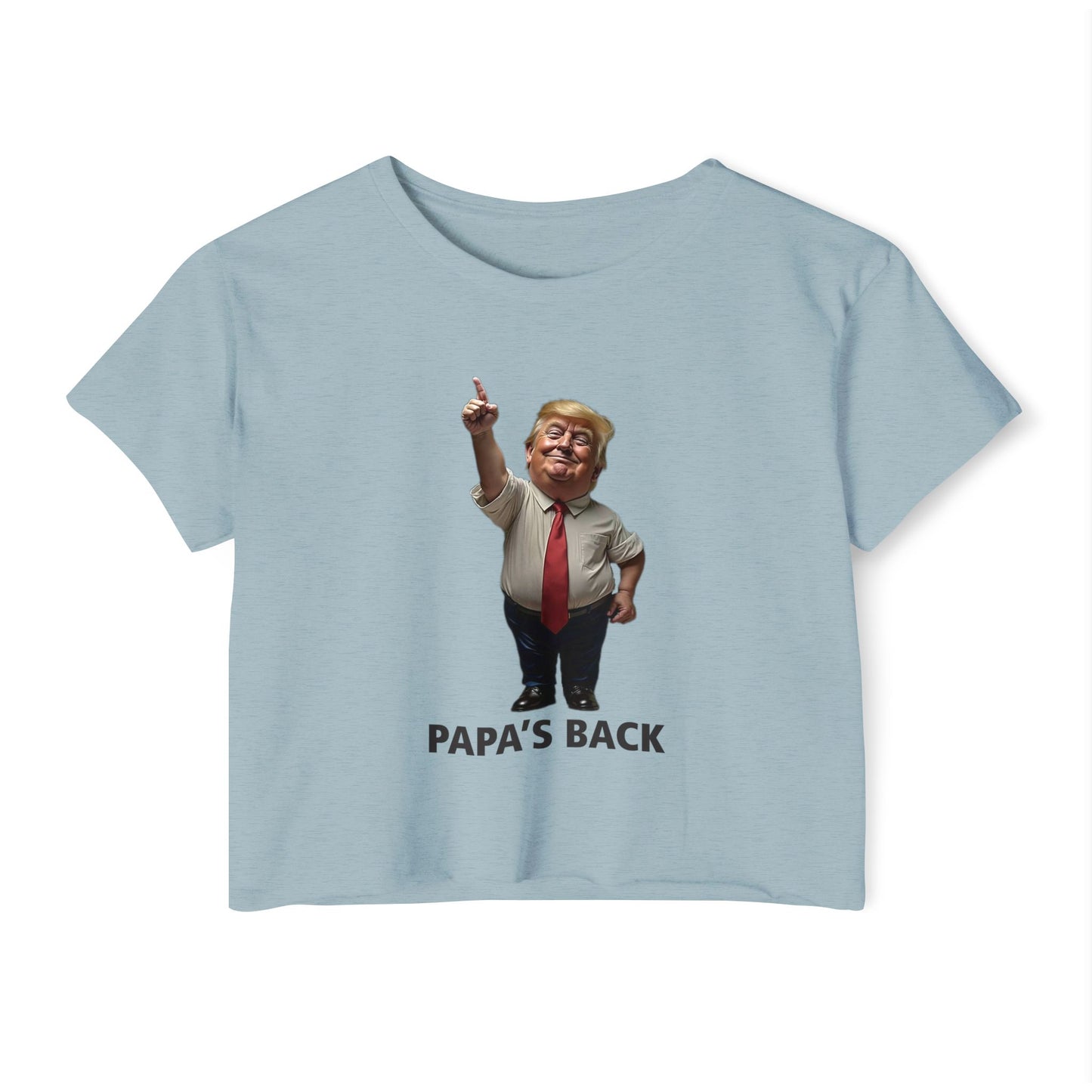 Papa's Back Patriotic Crop Top