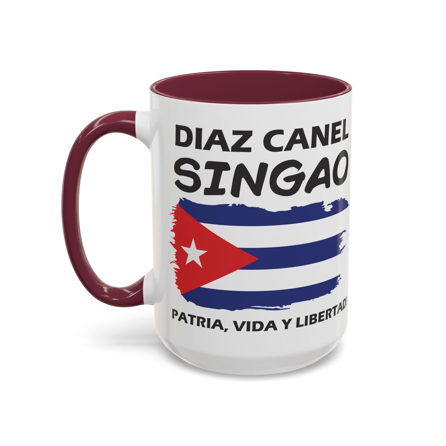Díaz-Canel Singao Patriótica Taza