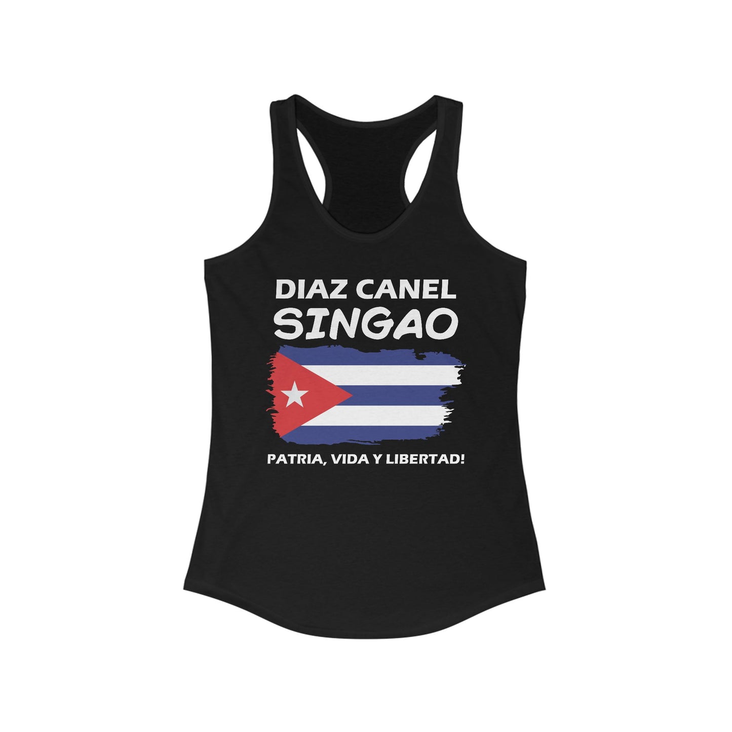 Díaz Canel Singao Patriótico Racerback Tank