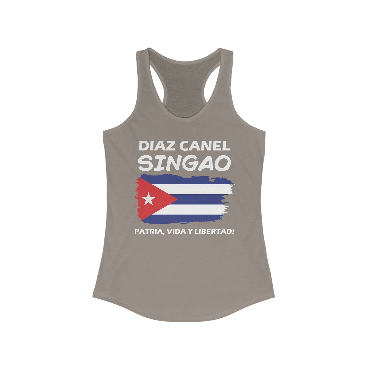 Díaz Canel Singao Patriótico Racerback Tank