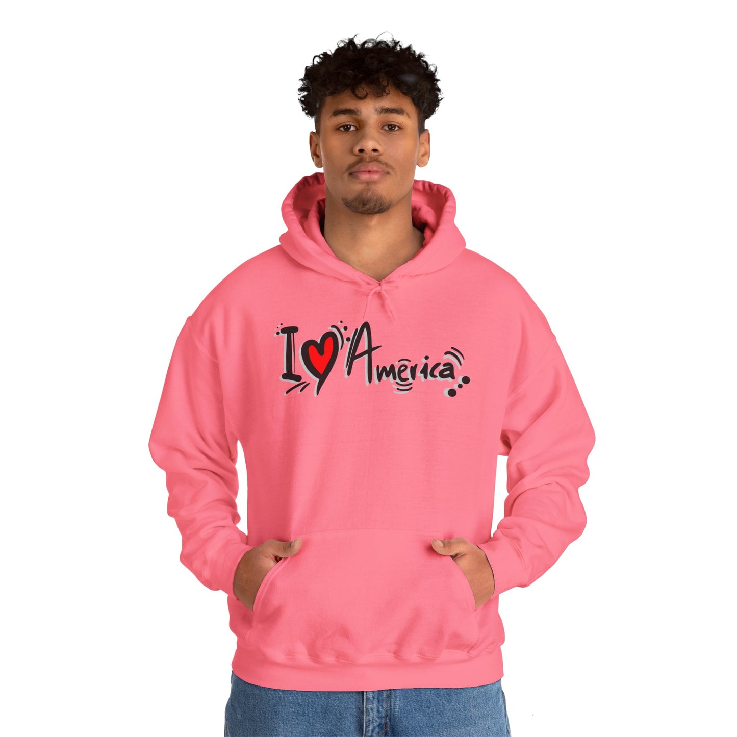I Love America Unisex Hoodie Sweatshirt