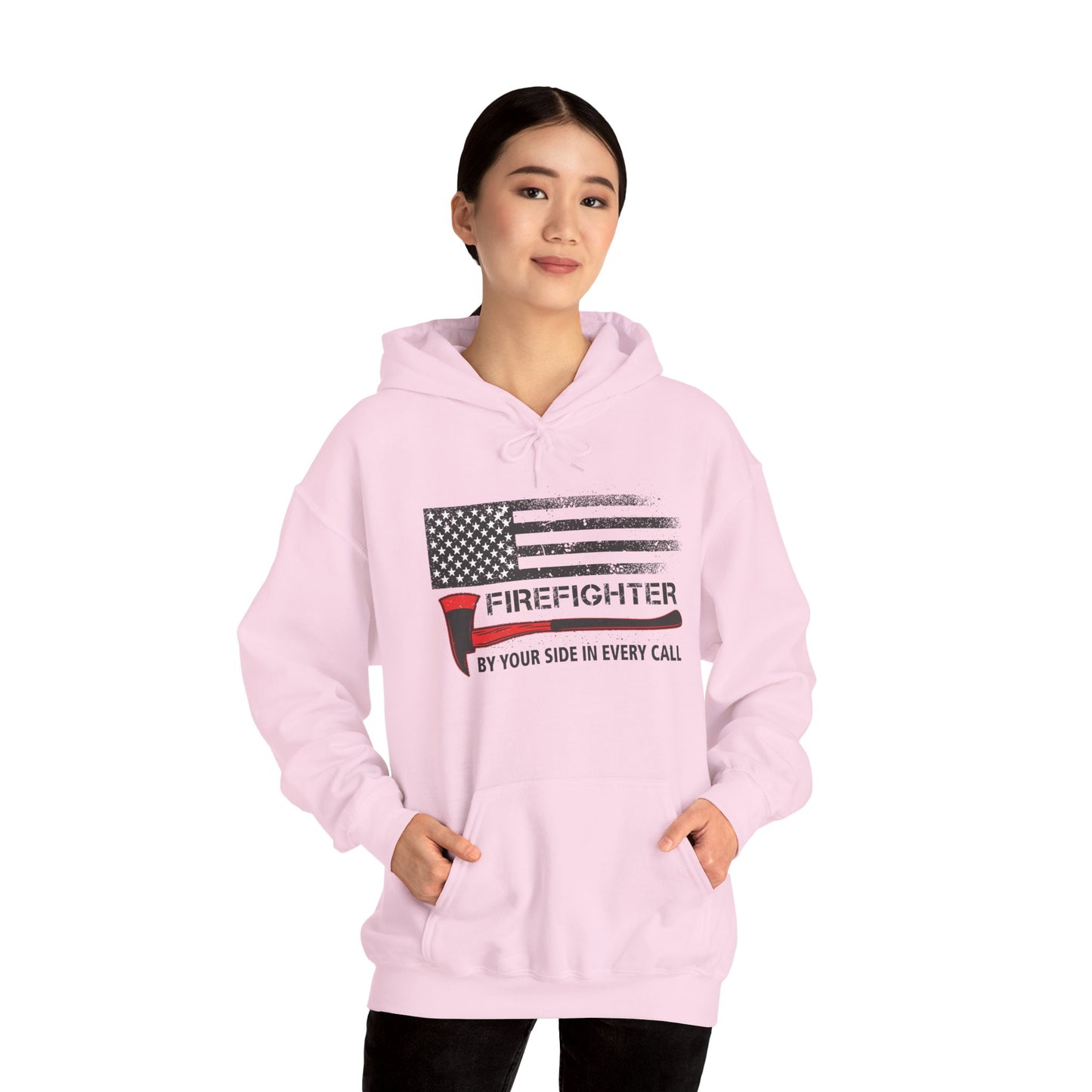 Firefighter Pride Hoodie – By Your Side in Every Call