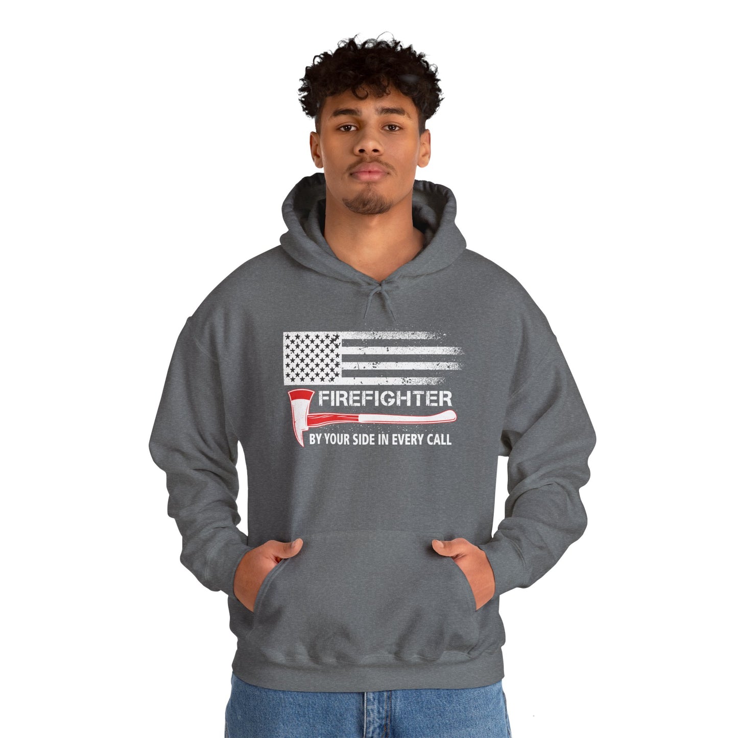 Firefighter Pride Hoodie – By Your Side in Every Call