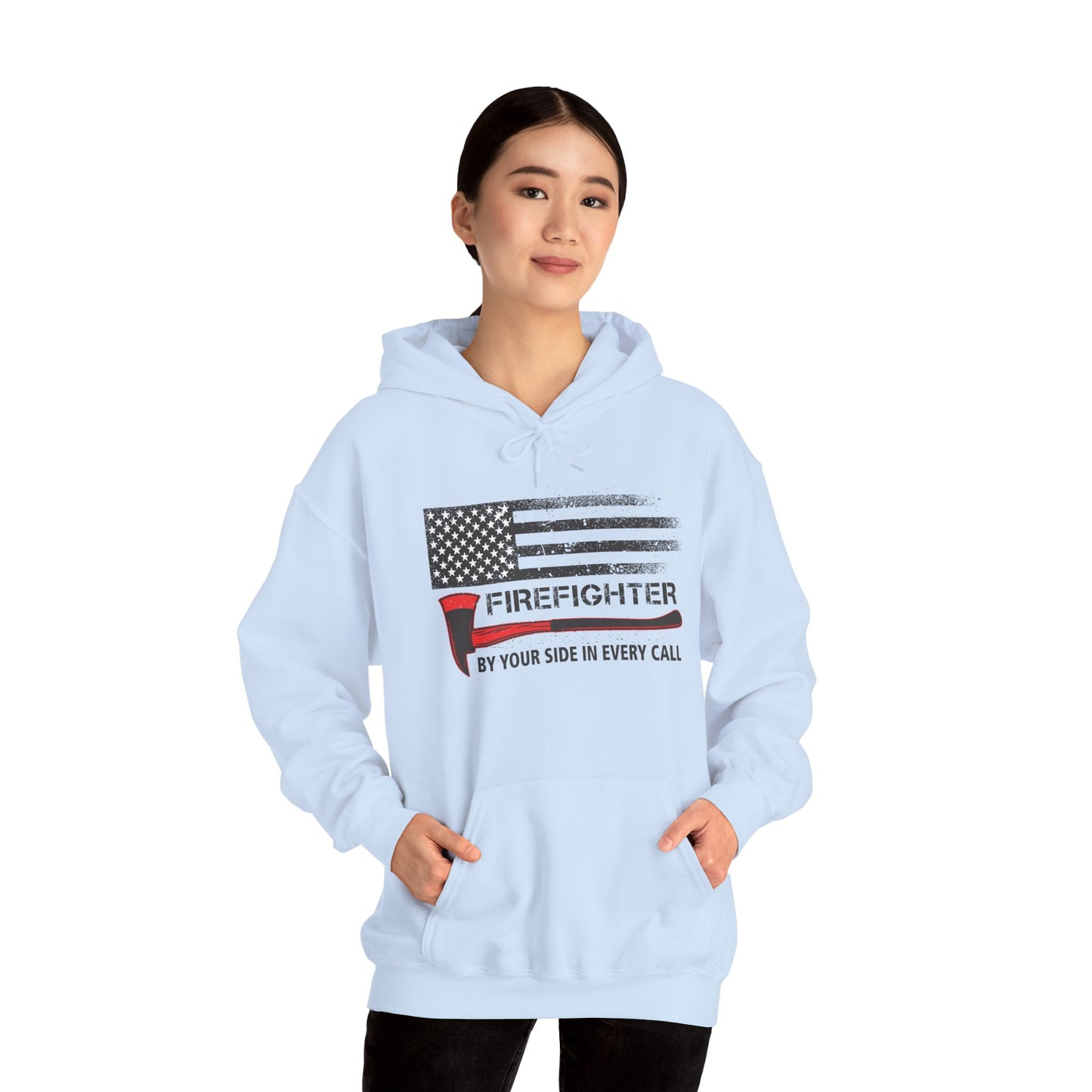 Firefighter Pride Hoodie – By Your Side in Every Call