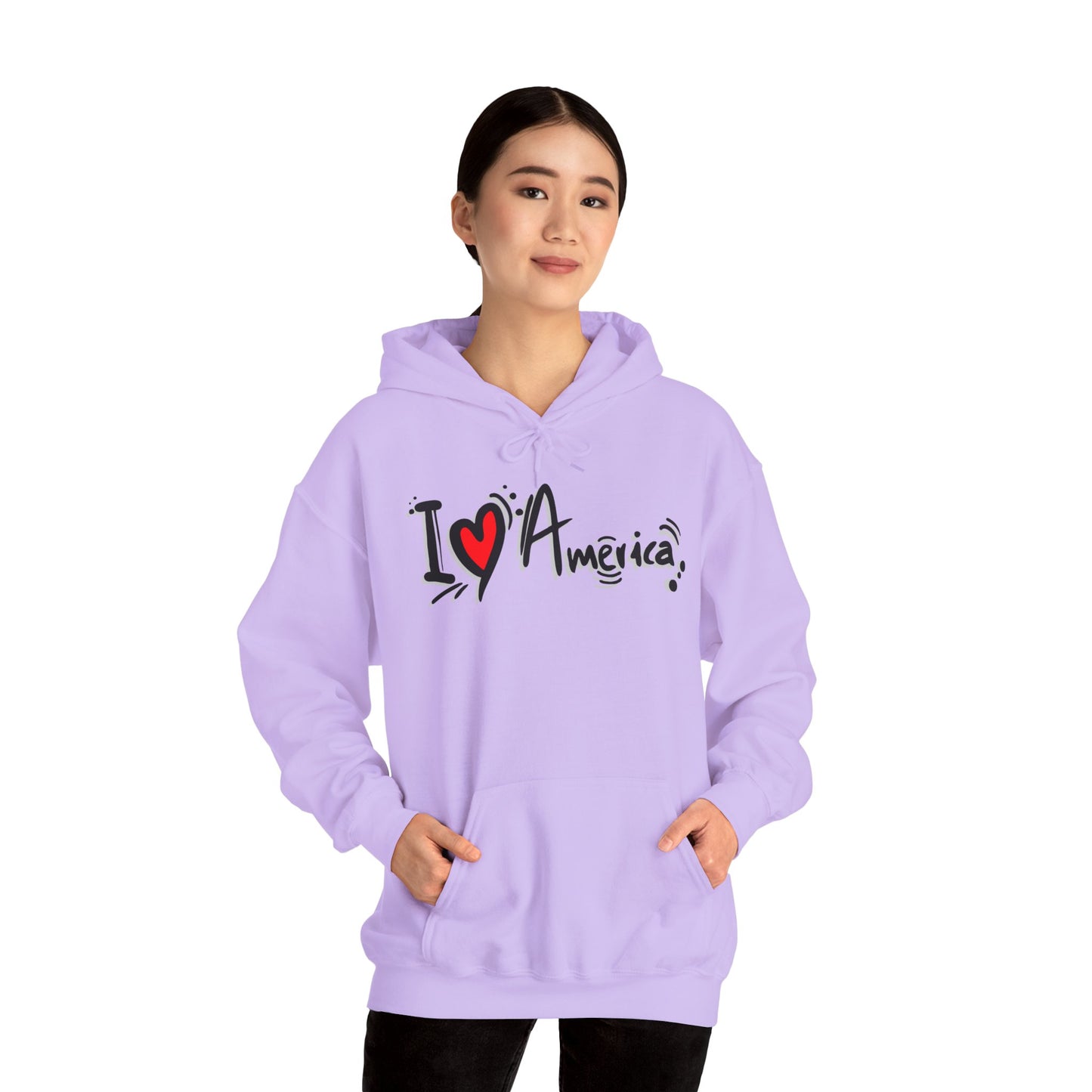 I Love America Unisex Hoodie Sweatshirt