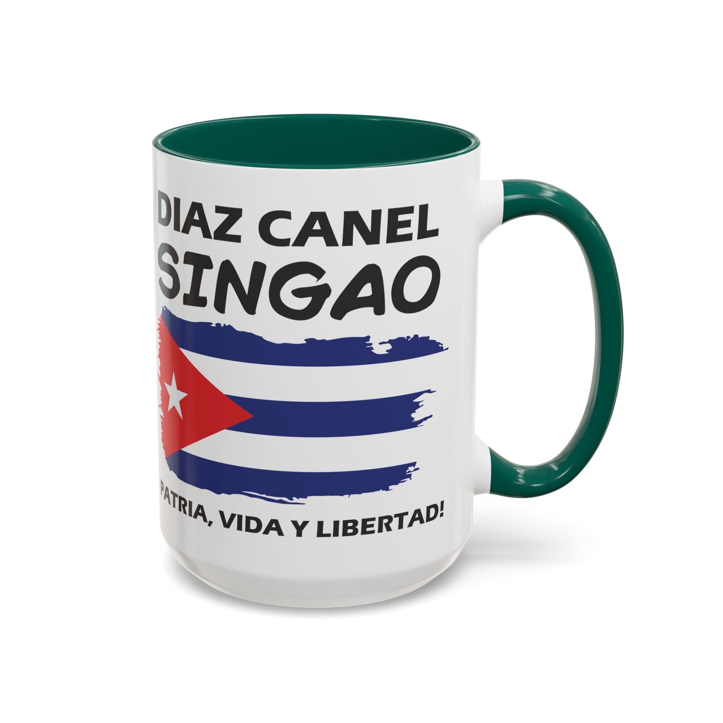 Díaz-Canel Singao Patriótica Taza