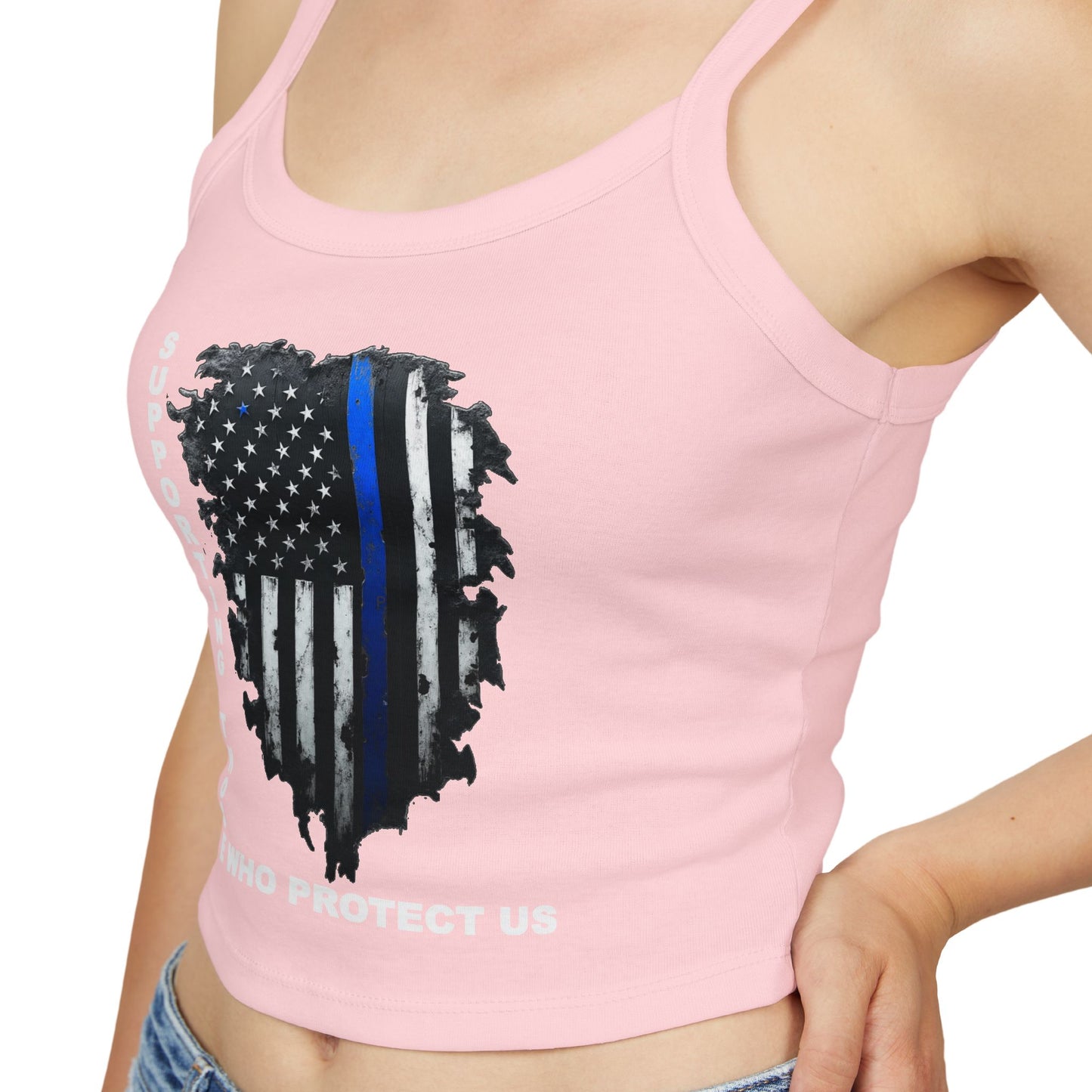 Supporting Those Who Protect Us Patriotic Tank Top