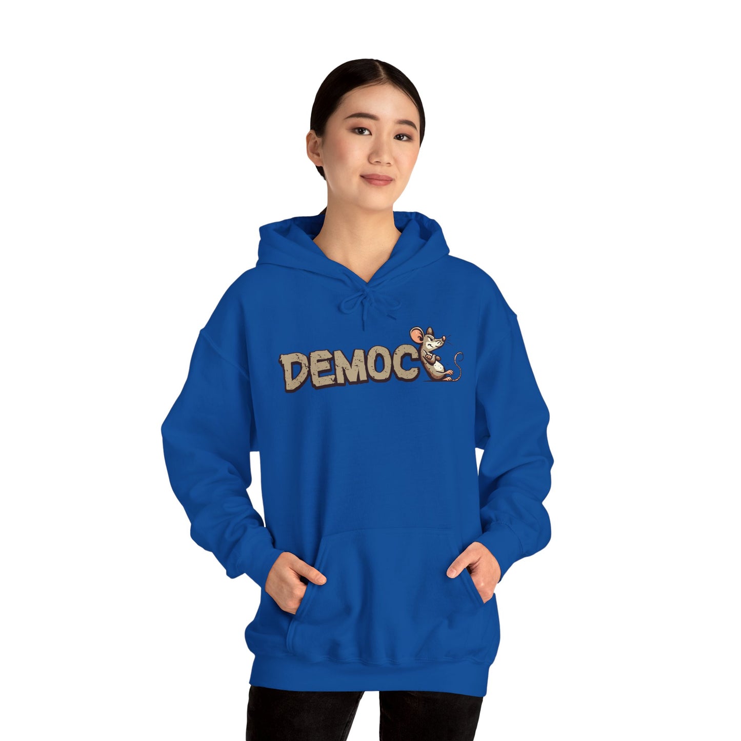 Democ-Rat Funny Political Hoodie
