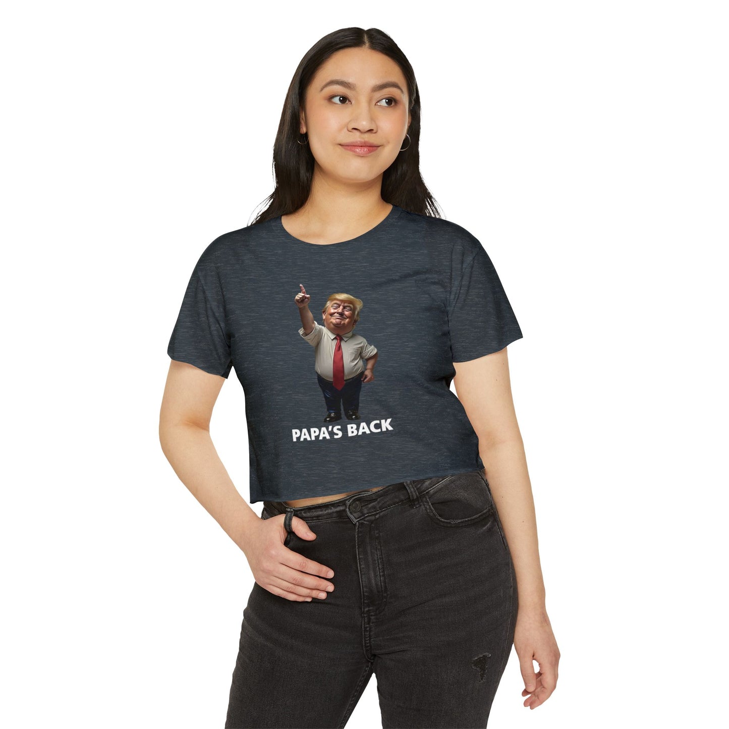Papa's Back Patriotic Crop Top