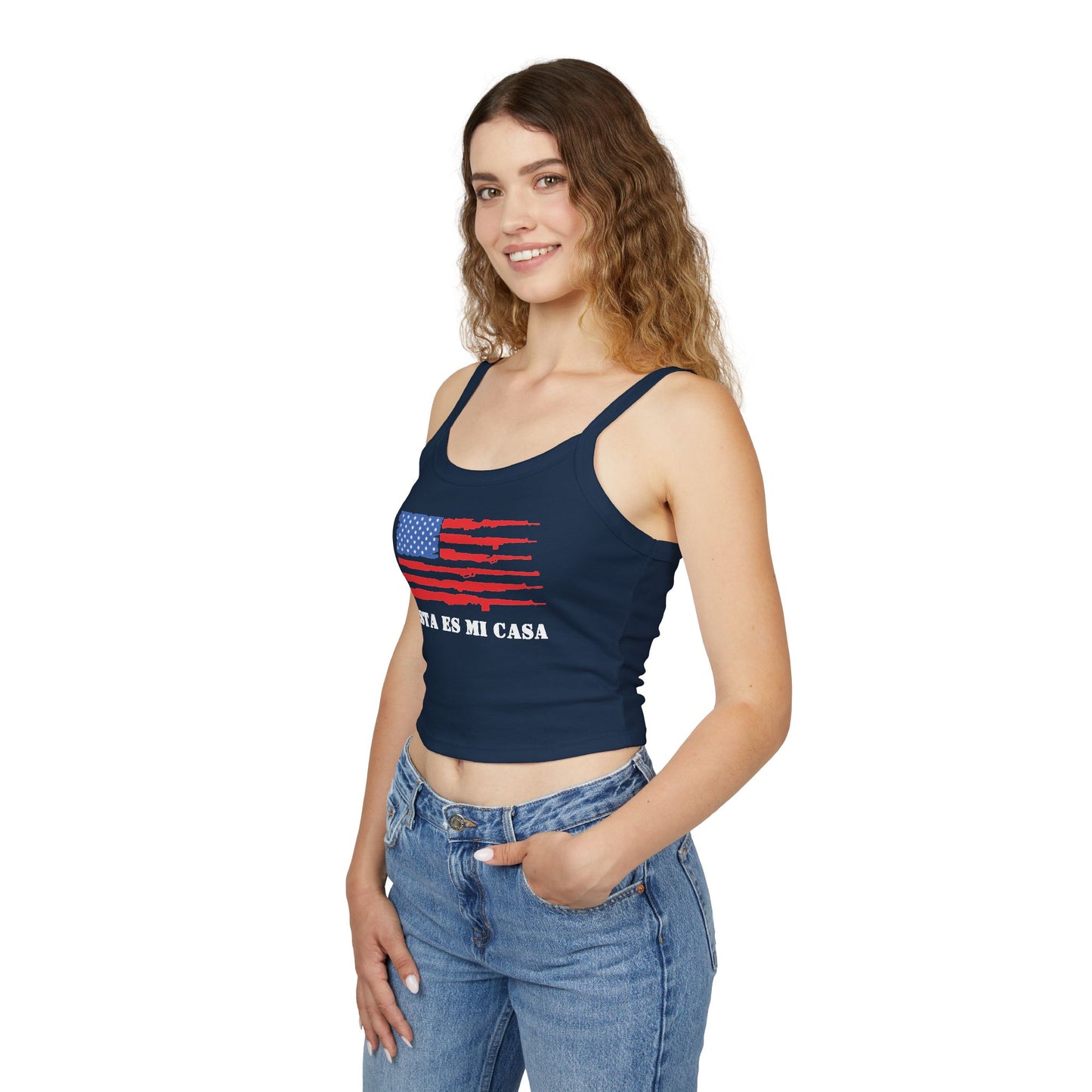 Esta es mi Casa Patriótico Tank Top
