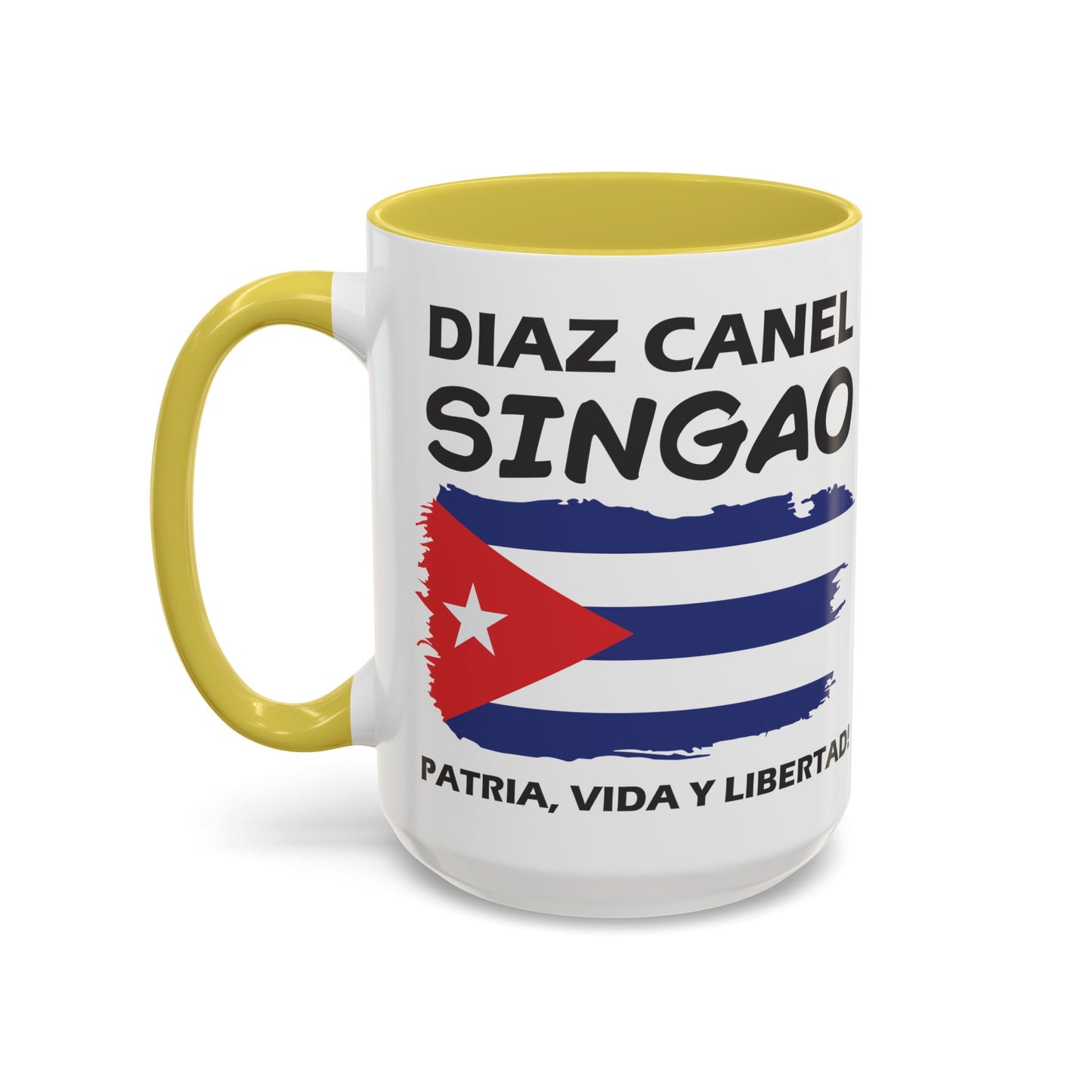 Díaz-Canel Singao Patriótica Taza