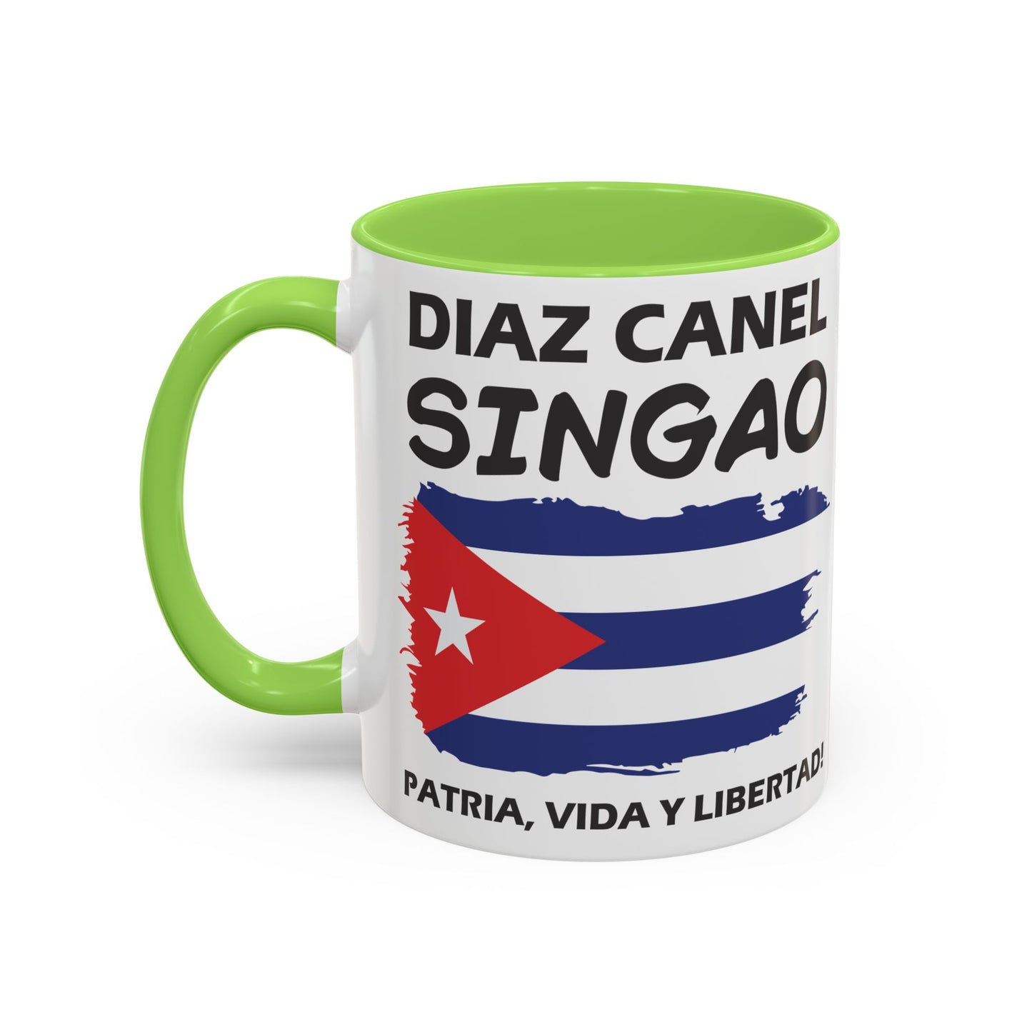 Díaz-Canel Singao Patriótica Taza