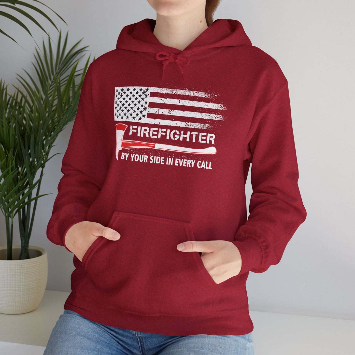 Firefighter Pride Hoodie – By Your Side in Every Call