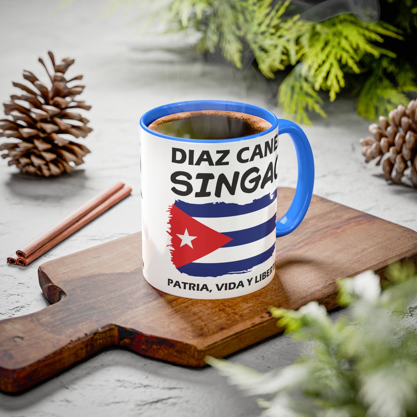 Díaz-Canel Singao Patriótica Taza