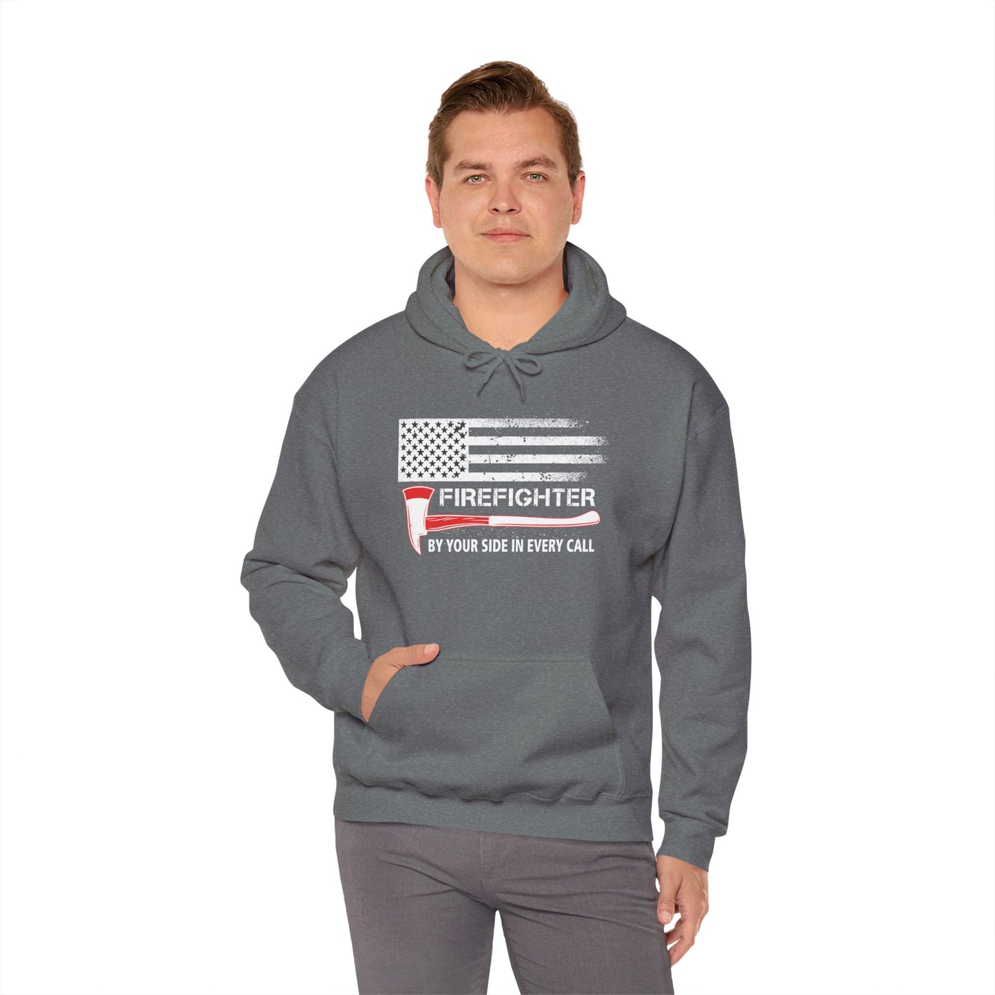 Firefighter Pride Hoodie – By Your Side in Every Call