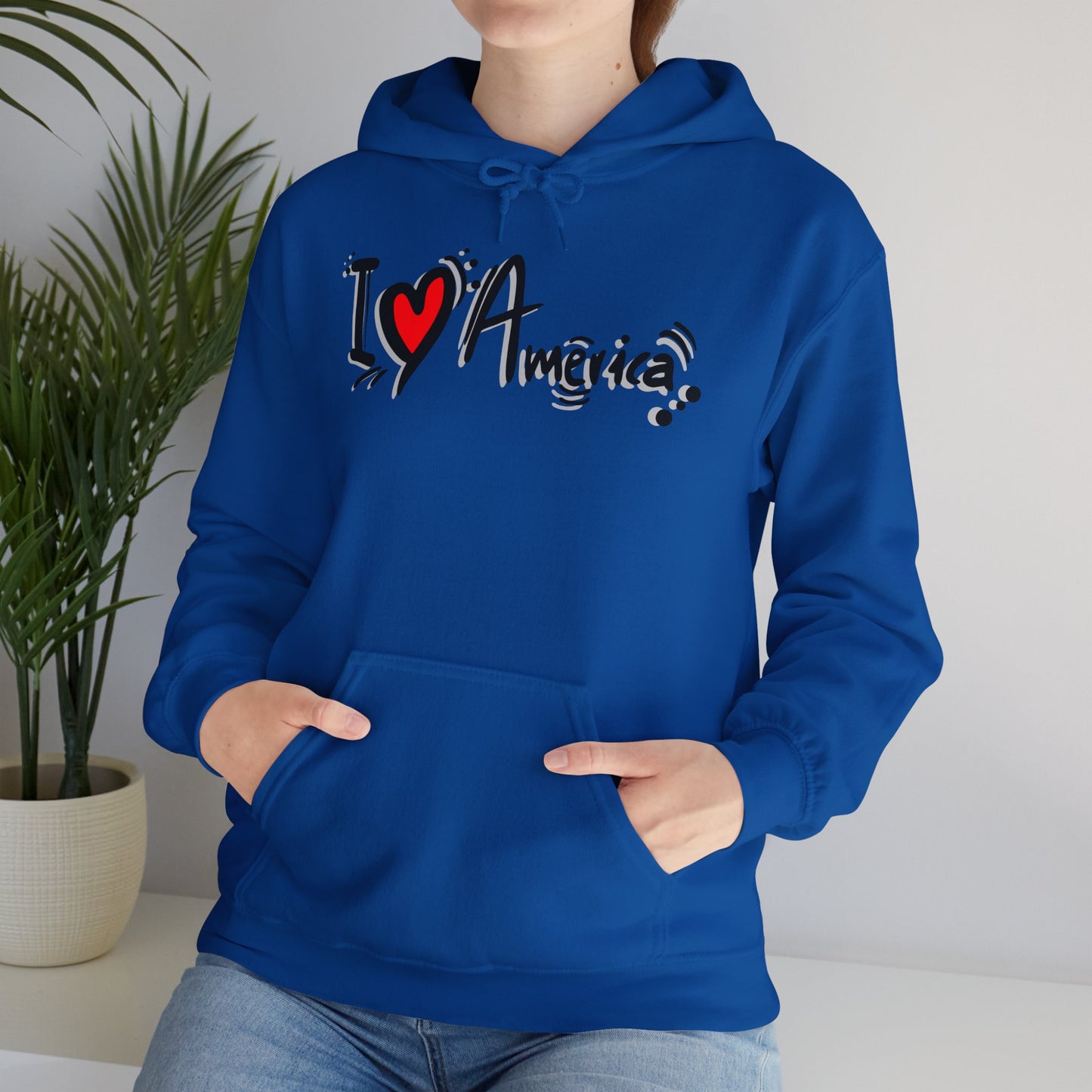 I Love America Unisex Hoodie Sweatshirt