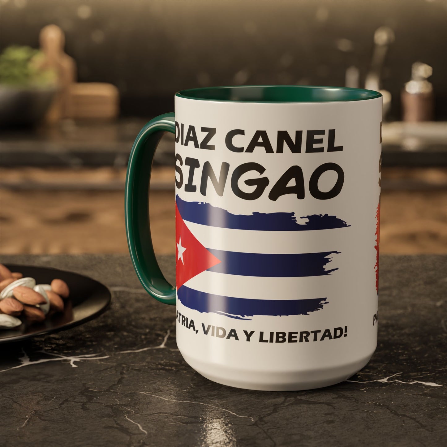 Díaz-Canel Singao Patriótica Taza