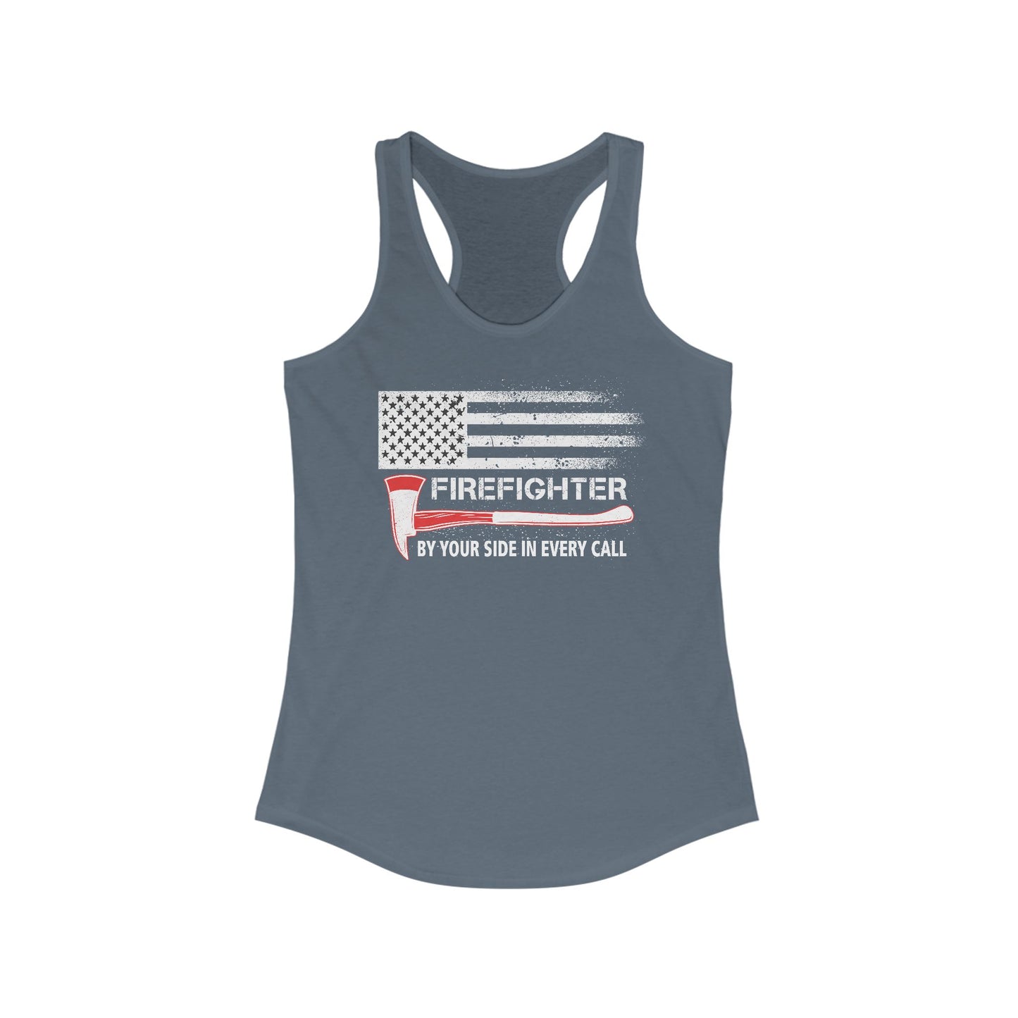 Firefighter Pride Racerback Tank – By Your Side in Every Call