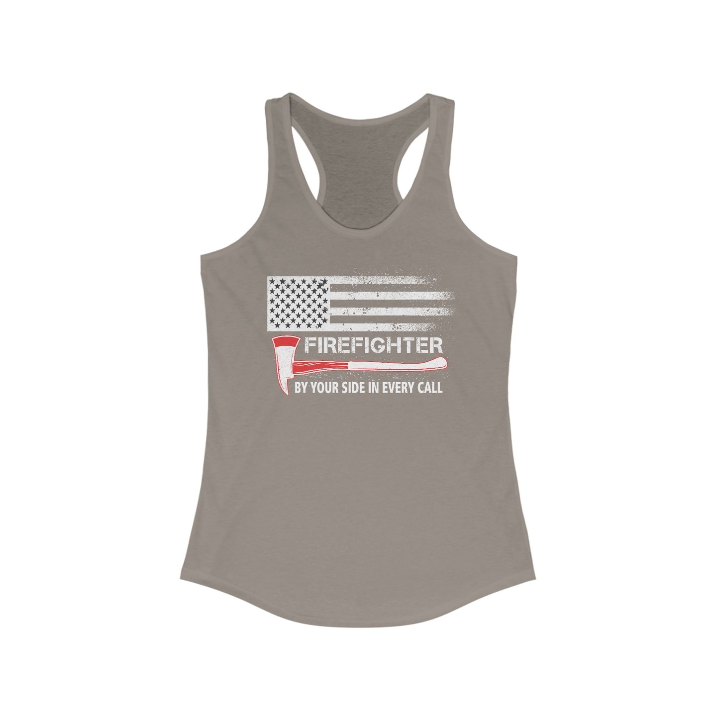 Firefighter Pride Racerback Tank – By Your Side in Every Call