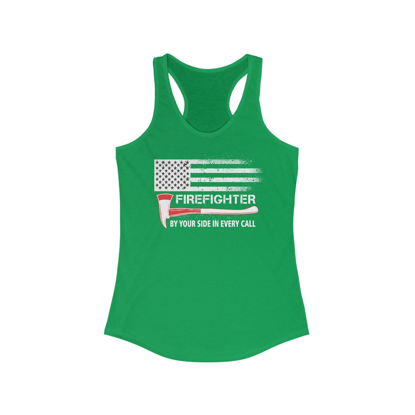 Firefighter Pride Racerback Tank – By Your Side in Every Call