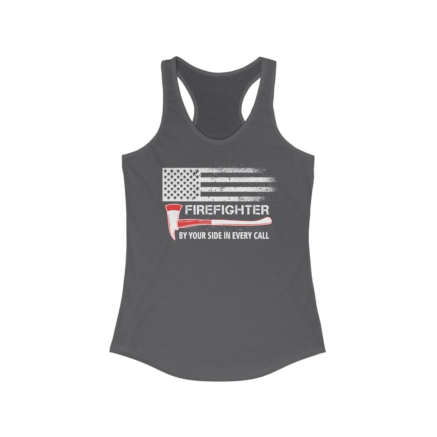 Firefighter Pride Racerback Tank – By Your Side in Every Call