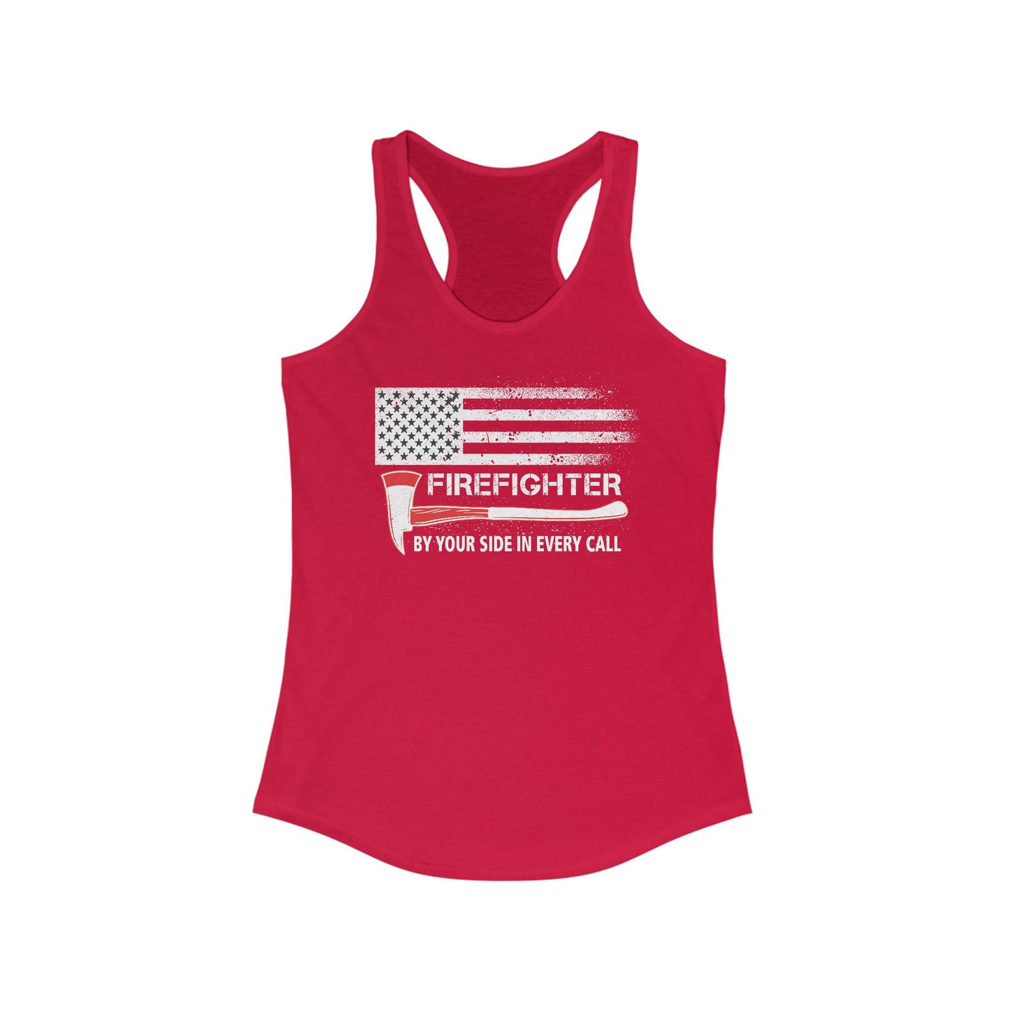 Firefighter Pride Racerback Tank – By Your Side in Every Call
