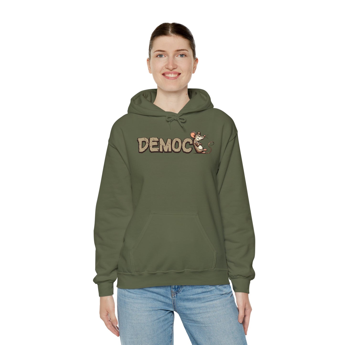 Democ-Rat Funny Political Hoodie