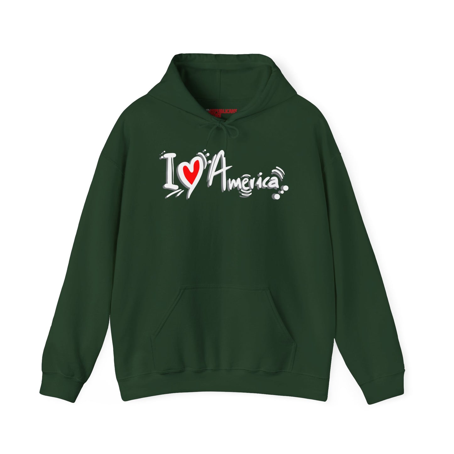 I Love America Unisex Hoodie Sweatshirt