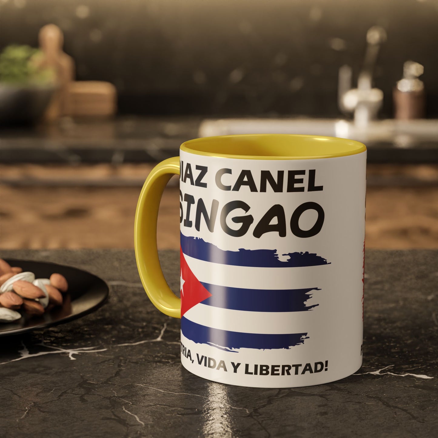 Díaz-Canel Singao Patriótica Taza