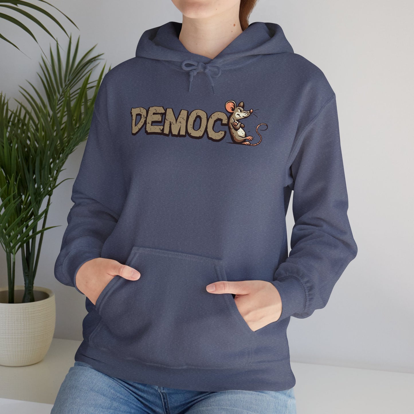 Democ-Rat Funny Political Hoodie