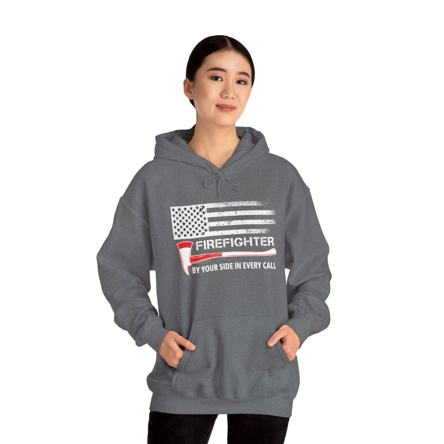 Firefighter Pride Hoodie – By Your Side in Every Call