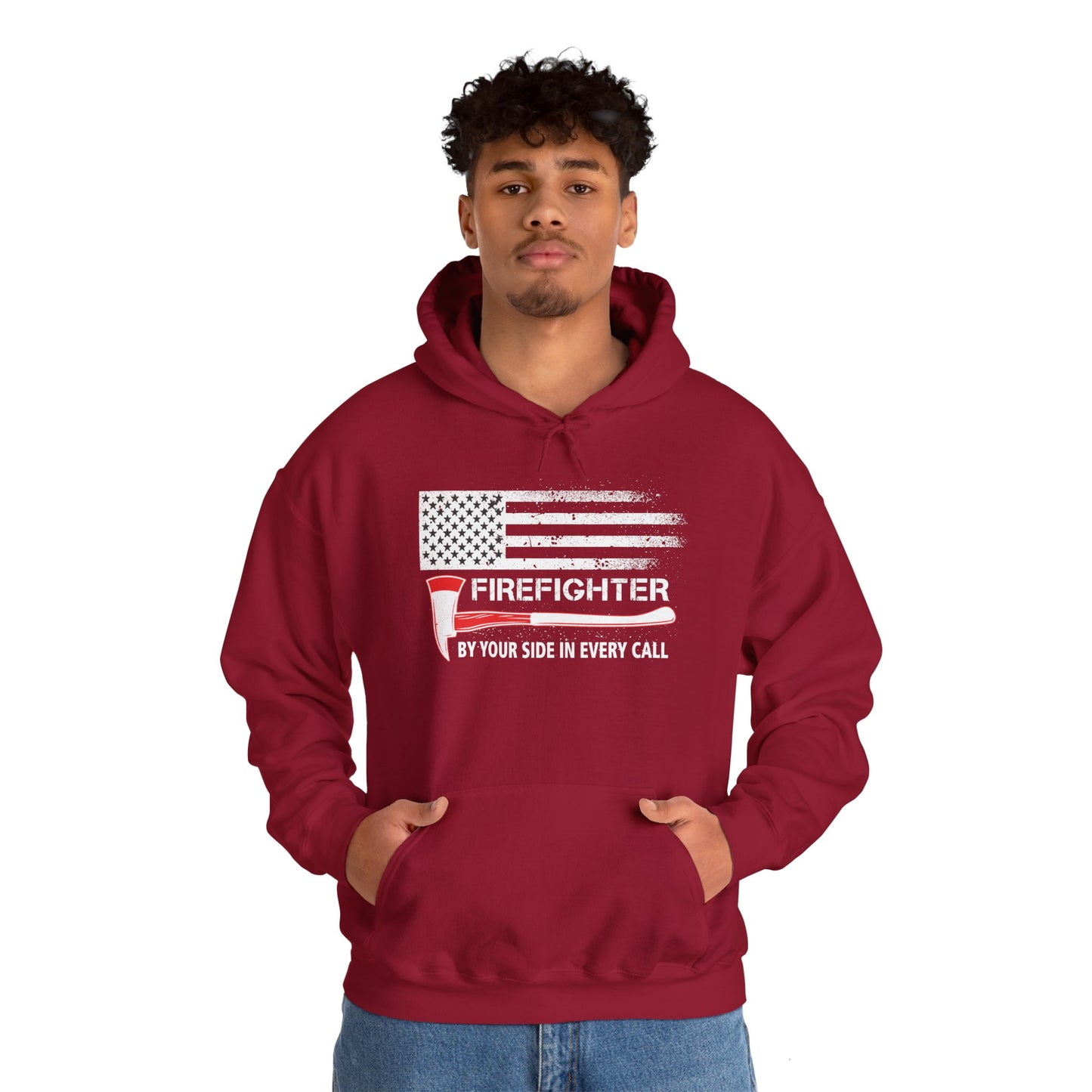Firefighter Pride Hoodie – By Your Side in Every Call